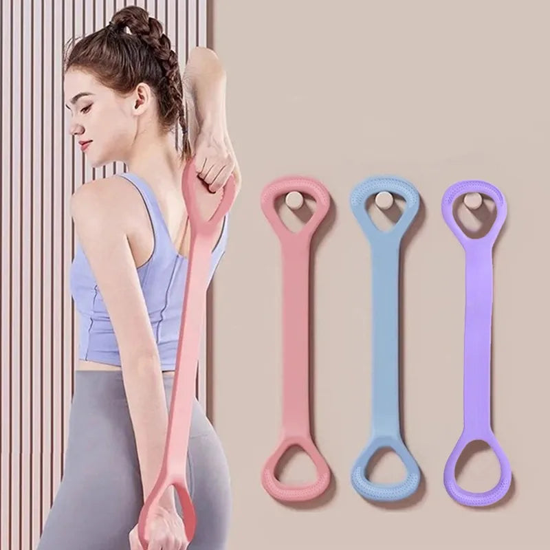 Transform Your Back with the 8-Shaped Stretching Band - Perfect for Home Fitness and Shoulder Exercises